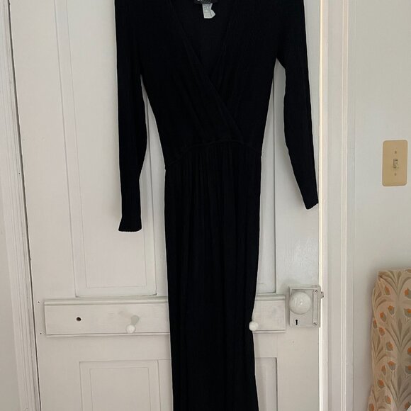 Choon Vintage Black Wrap Dress - Micro Pleat fits like size Small - Picture 6 of 6